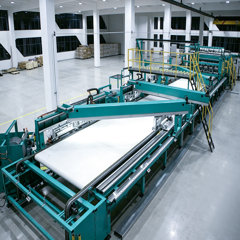 Máquina de tejer por urdimbre multiaxial de fibra de carbono YRS3-3MC